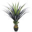 Plante agave artificielle 4 pi en pot de ciment noir | Faux agave, plante d'agave artificielle, grandes plantes artificielles d'extérieur, plante d'agave artificielle, plante d'agave, agave artificiel pour la décoration intérieure / extérieure (1 pièce)-2011063676