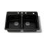 33" L x 22" W x 9-5/8" Top-Mount Double-Equal Kitchen Sink-11013541-19195761