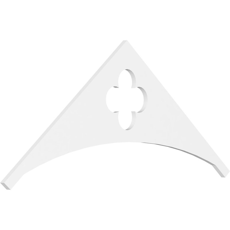 Turner Signature Urethane Gable Pediment, Primed Tan, 25"H x 60"W, 10/12
