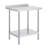 Stainless Steel Work Table with Back Baffle, Adjustable Shelf-731770404