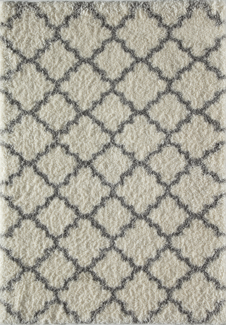 House of Hampton® Alonnah Flatweave Performance Dark Gray/Ivory