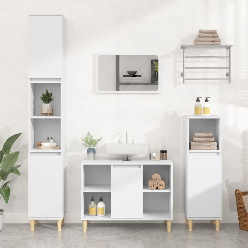 Hoehn Bathroom Furniture Suite, White