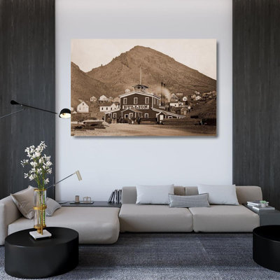 Watkins, Carleton Gallery Wrapped Canvas Art: The Bullion Mine, Virginia City, Nevada, 1880 455397