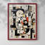 ABSTRACT Series CCCCLXV III - Impression encadrée de qualité supérieure - Prêt à être accroché - Aucun clou requis-1999001382-1999001403