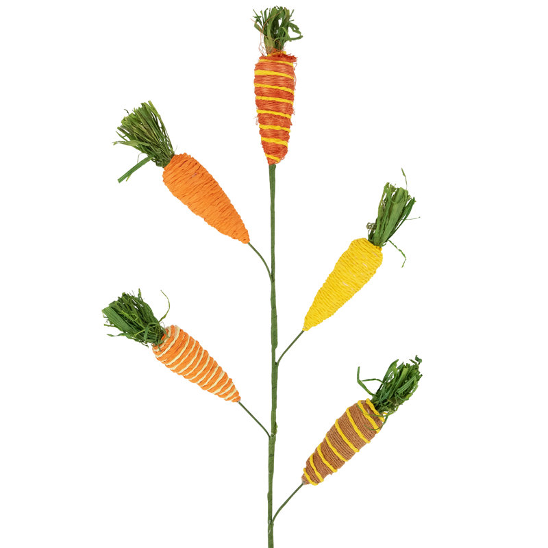 Tiges de sapin de Pâques artificielles carottes