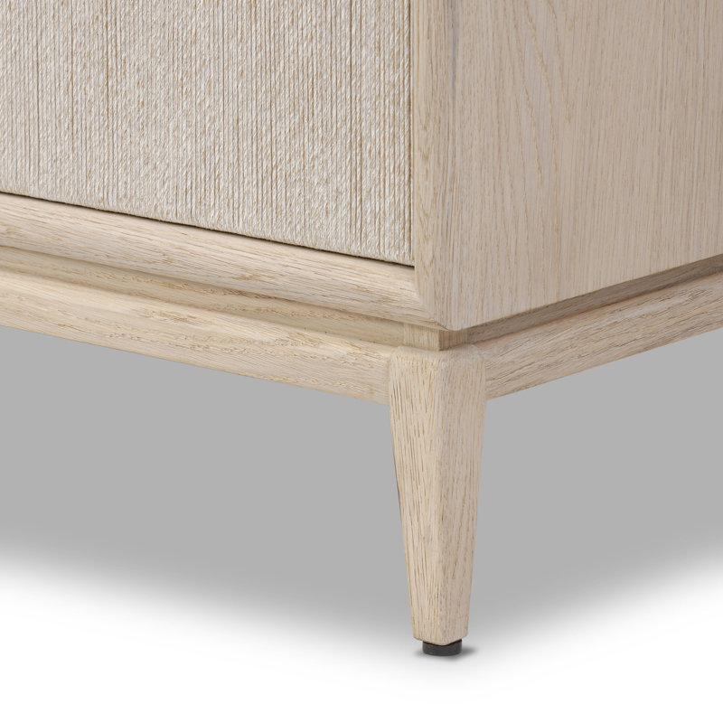Rosenell 6 Drawer Dresser, Natural Oak Veneer