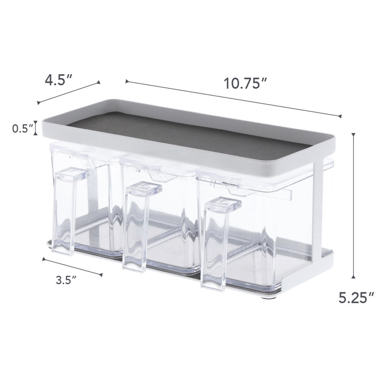 Boîtes de garde-manger Tower Yamazaki Home, Blanc