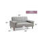 Causeuse contemporaine grise pour deux-1342912429