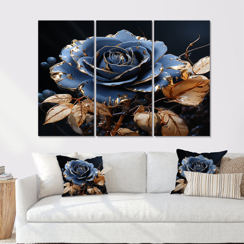 Ensemble de salon Kolmont - Rose, Toile tendue, H 32 po x l 48 po x P 1 po