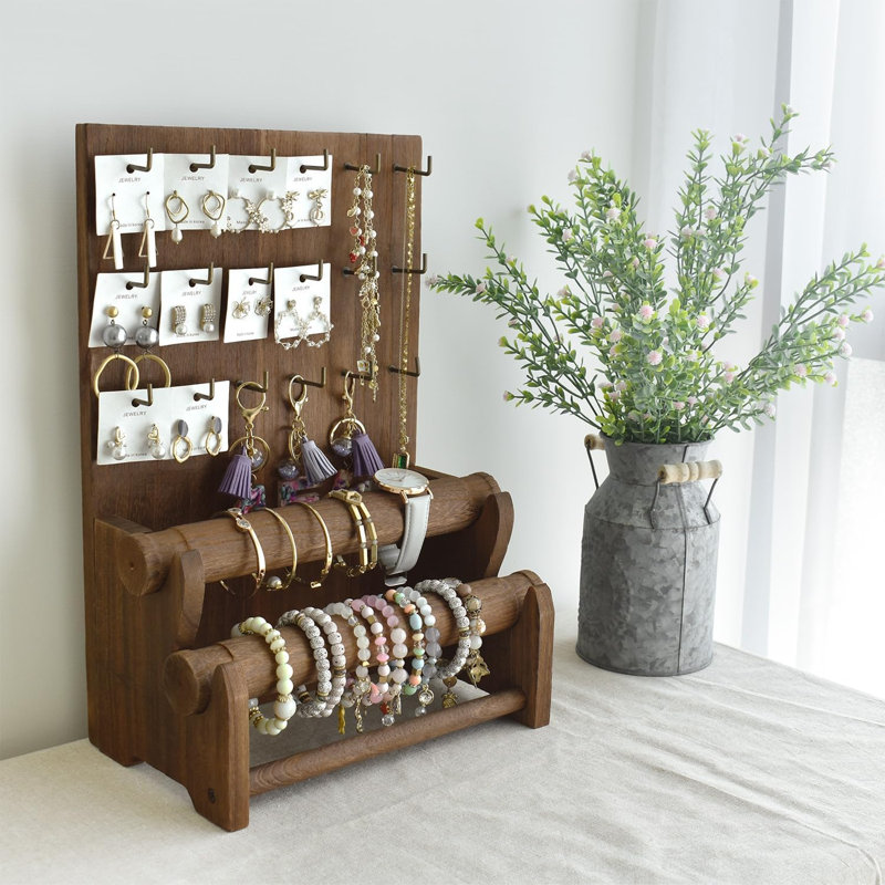 Chamya Wood Jewelry Stand +