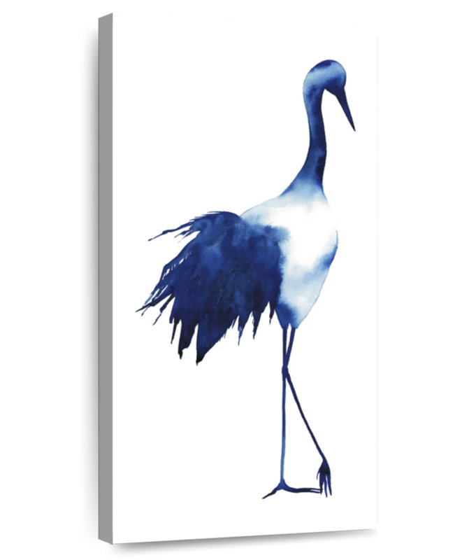 Ink Drop Crane I, 36" H x 18" W