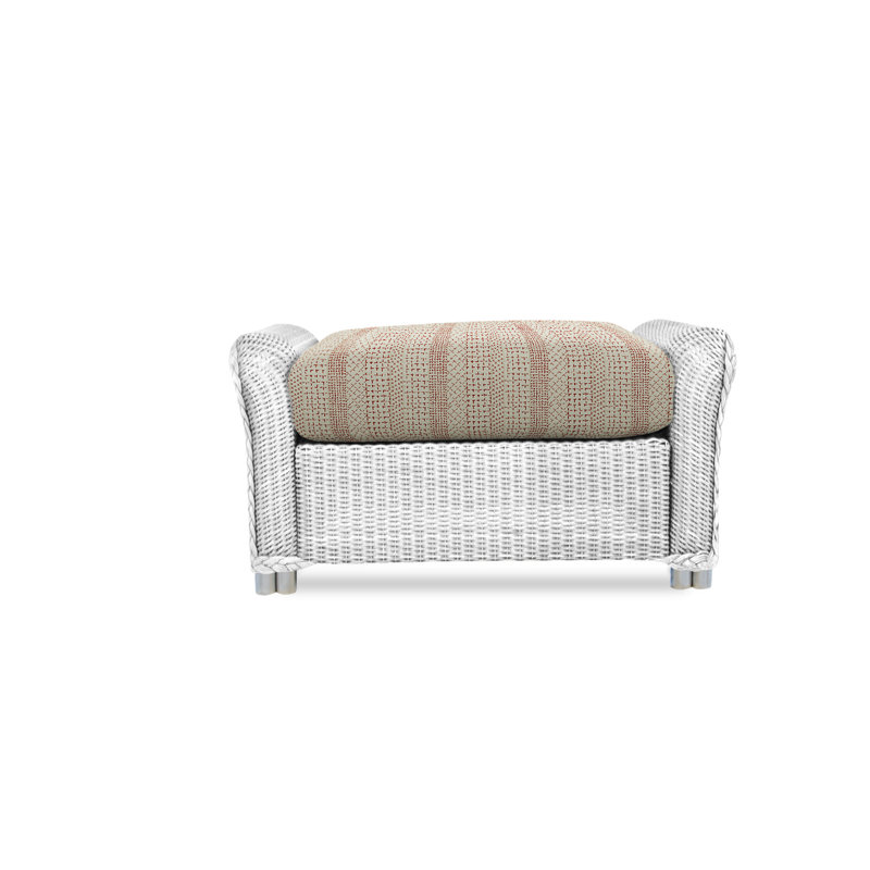 Reflections Outdoor Ottoman, Charlotte Sparrow, White