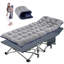 Lits de camping pliants avec matelas plus épais et sac de transport pour adultes 880 lb, largeur 28 po