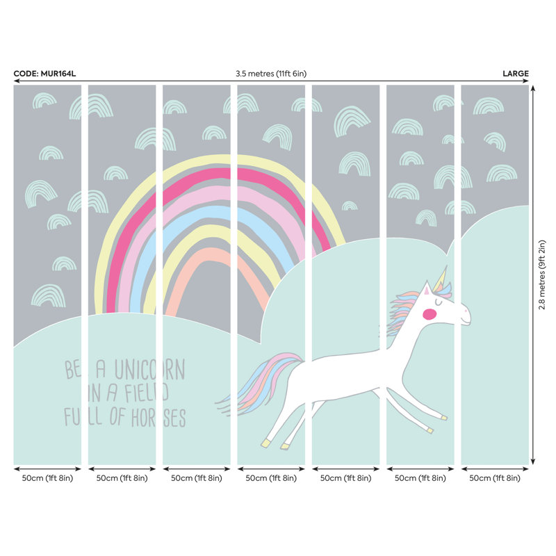 Holmes Matte Wall Mural, 280cm L x 350cm W