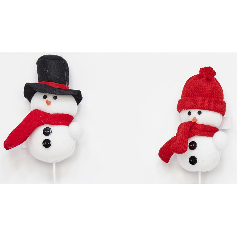 Bonhomme de neige 17 po avec tige
