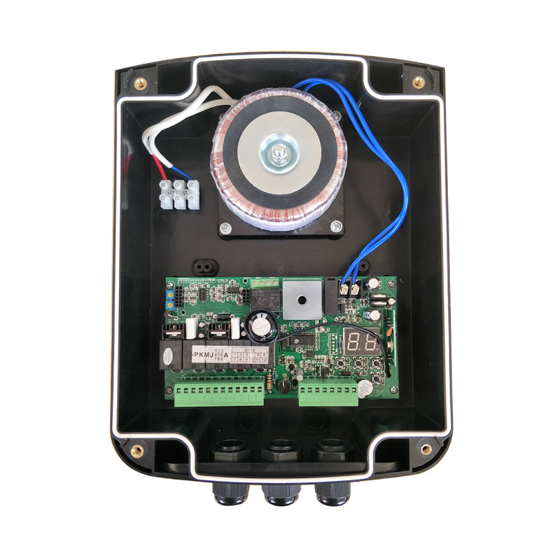 Black Control Box for Swing Gate Openers with Remotes