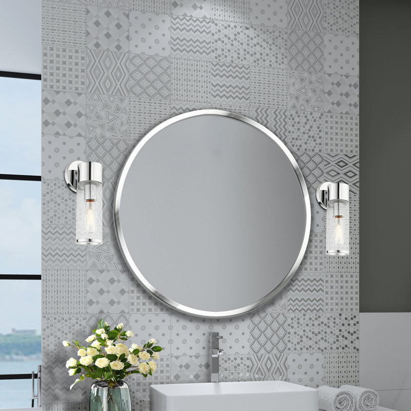 Arlando Dimmable Bath Sconce, Polished Chrome