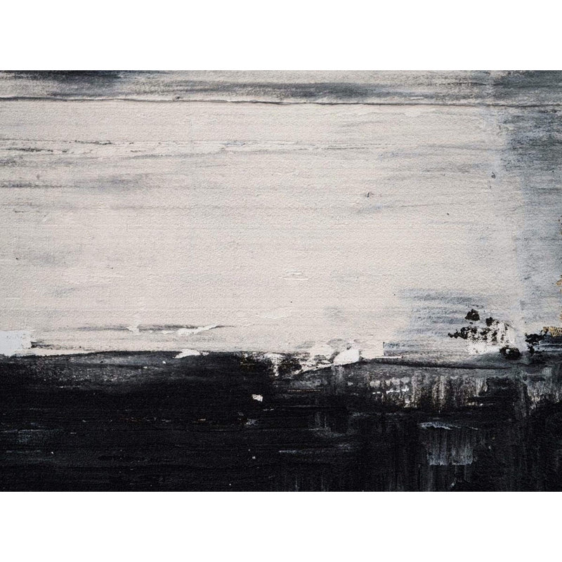 Abstract Print by John Beard, Black Framed Canvas, 20" H x 24" W x 1.5" D