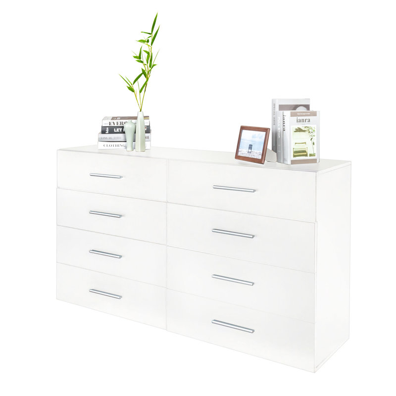 Bezalel 8 - Drawer Storage Cabinet, White