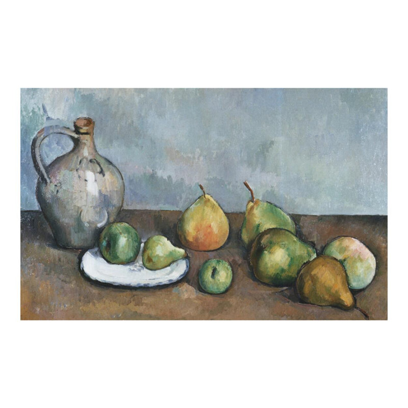 Pitcher and Fruit, Paul Cézanne, estampe numérique, H 16 po x l 20 po