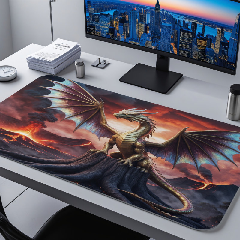 Polyester Desk Pad, 31.5x15.5