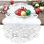 Chemin de table des Fêtes de Noël, renne brodé et forêt-425084710
