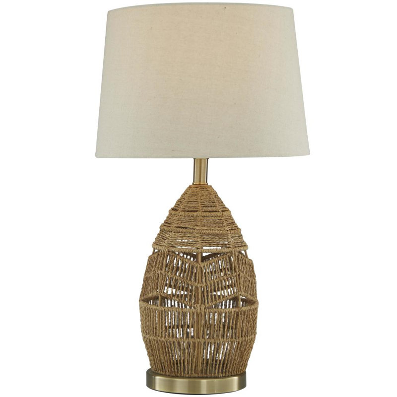 Lampe de table en bois tressé à la main Gossard