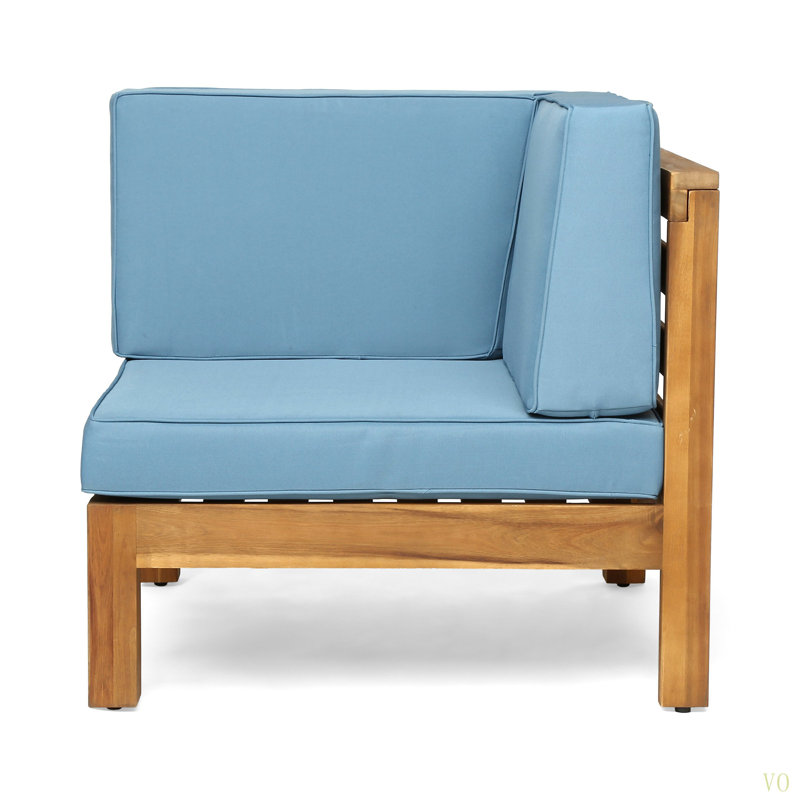 3-PIECE SOFA SET, Brown, Blue