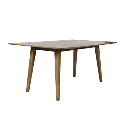 Nandika 66" Harvest Mid-Century Modern Drop-Leaf Dining Table