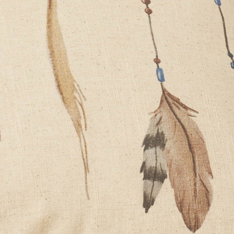 Feather Linen Reversible Throw Pillow
