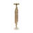 Modern Metal and Marble Pillar Candle Holder - Contemporary Sculptural Design with Textured Aluminum and Stone Accents for Decorative Display - Single Freestanding Minimalist Candle Stand-719547630