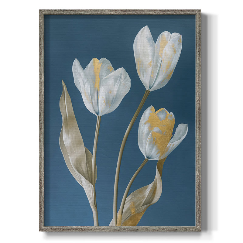 Impression encadrée FLORAL Series CLII - bois massif, H 30 po x l 24 po