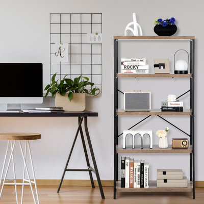 Alisher 159 cm H x 79 cm W Bookcase