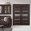 Porte double standard préfinie en bois manufacturé et en verre Avon 07-03 Avon