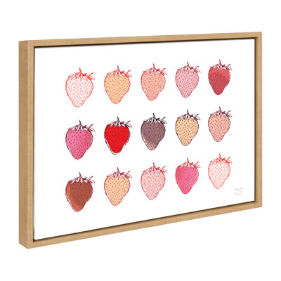 Strawberry Fields Print by Statement Goods Framed Canvas Wall Art Print