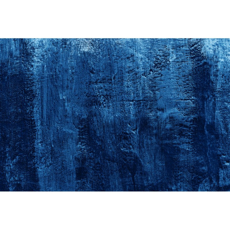 Blue Grunge Background - Wrapped Canvas Print, 30cm H x 46cm W x 3.8cm D