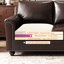 Causeuse-coussin standard en cuir véritable brun