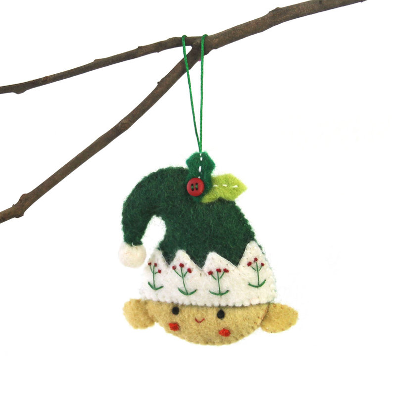 4'' Handmade Fabric Hanging Figurine Ornament
