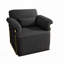 Fauteuil demi-tonneau rembourré et pivotant-41376919