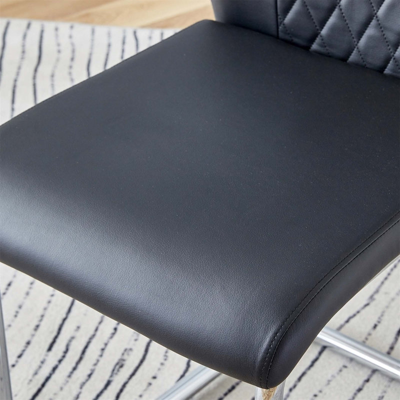 Rectangle Baileyville, Noir / argenté, 7, Gris