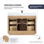 Meuble-lavabo simple 48 po avec plateau en pierre et miroir Cloverfield-93496089-93496091