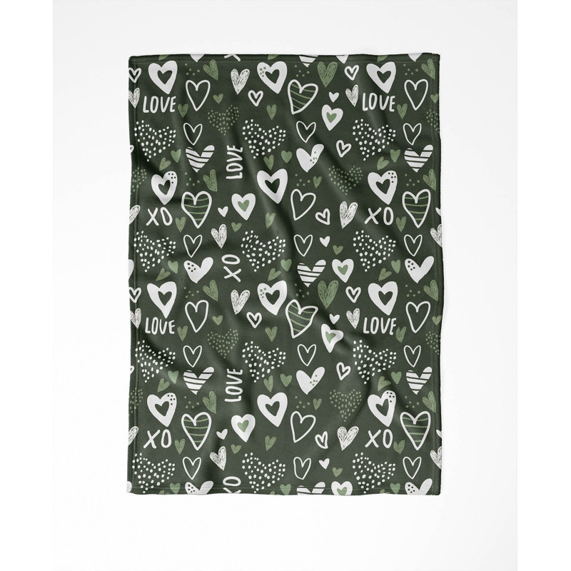 Love, Green, 50" W x 60" L