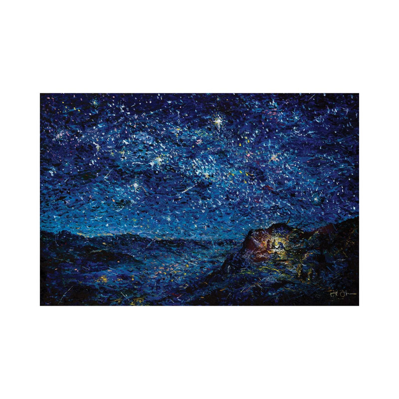 Night Of The Nativity by Jeff Johnson - Wrapped Canvas Painting, 20.32 cm H x 30.48 cm W
