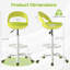 Fauteuil de bureau à roulettes Gymax