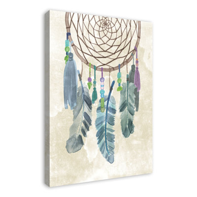 " Blue Feather Dreamcatcher "