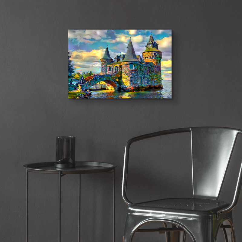 «Château Boldt d'Alexandria Bay États-Unis New York» par Pedro Gavidia 24 po x 16 po, H 16 po x l 24 po