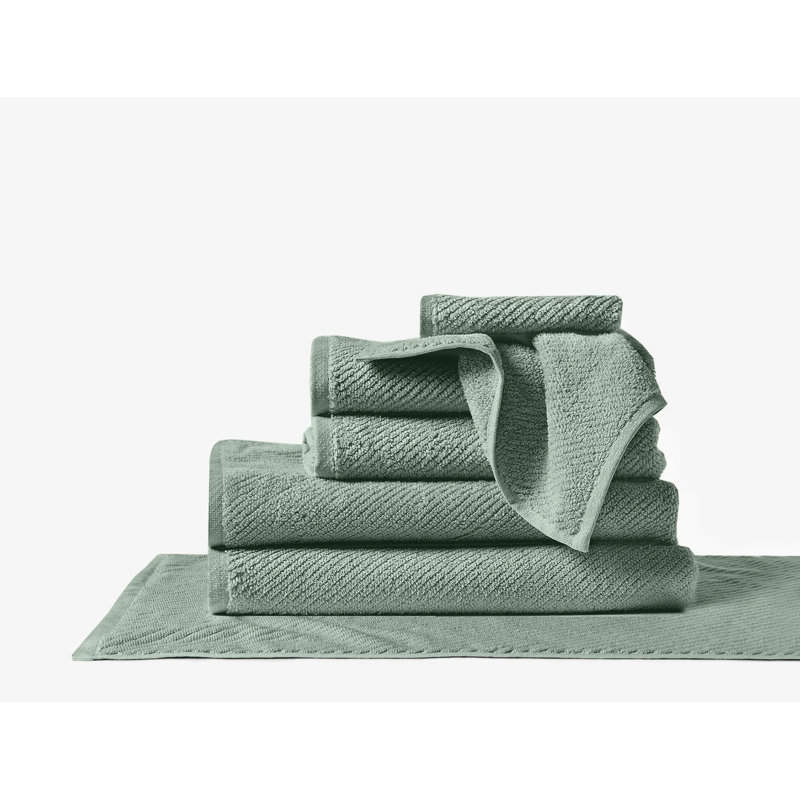 Air Weight Towel, 6 Piece Towel Set, Sage