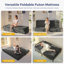 Matelas pliant de 8 po d'épaisseur avec poignées et canapé capitonné (cadre non inclus) Matelas pliable polyvalent-2040397474