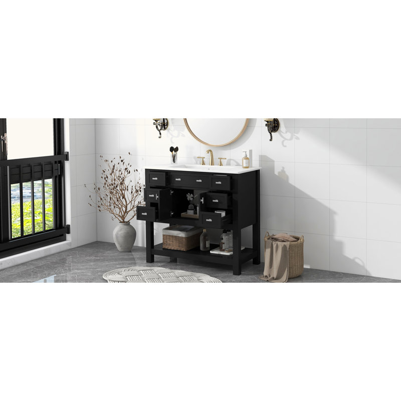 Meuble-lavabo moderne avec lavabo supérieur