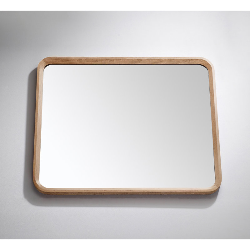 Vela Mirror, 35.5" x 23.5", Whitewash Oak
